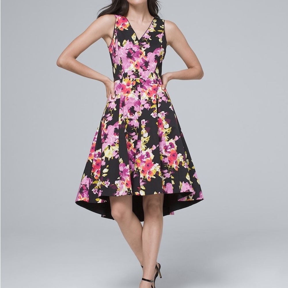 Black Floral WHBM Dress